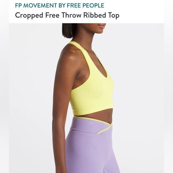 Free people NWT Sz XS epic yellow top - Picture 2 of 9